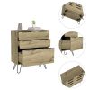 Kirsage 3-Drawer Dresser Light Oak - as Pic
