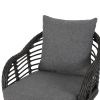 Tatiana Outdoor Wicker Club Chairs with Cushions (Set of 2) by Christopher Knight Home - as Pic