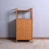 Bathroom Laundry Basket Bamboo Storage Basket with 2-tier Shelf 17.32 x 13 x 37.8 inch - Natural
