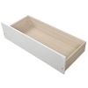 Full over Full Bunk Bed with Two Drawers and Storage - White