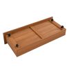 Queen Size Metal Platform Bed Frame with Four Drawers; Sockets and USB Ports ; Slat Support No Box Spring Needed - Black