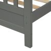 Wood Platform Bed with Headboard and Footboard - Gray