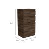 Kamelot Dresser With Jewelry Box; Single Door Cabinet; Mirror; Two Drawers -Dark Walnut - as Pic
