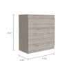 Calvetta 3-Drawer Dresser Light Grey - as Pic