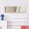 Golden Aluminium alloy Metal Frame Arched Wall Mirror ; Bathroom Vanity Mirror; Bedroom Home Porch; Decorative Mirror; Clothing Store; Mirror; Wall Mo