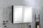 48 in. W x 36 in. H LED Lighted Bathroom Medicine Cabinet with Mirror;  Surface Lighted Medicine Cabinet; Dimmable; Adjustable Shelves; Intelligent Sw