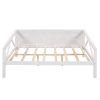 Full size Daybed;  Wood Slat Support - White