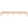 vidaXL Bed Frame 53.9"x74.8" Solid Wood Pine Full - Brown