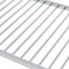 Twin over Twin Metal Bunk Bed; Low Bunk Bed with Ladder; Silver(OLD SKU:WF282465AAN) - as Pic