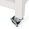 Enon Modern Kitchen Cart on Wheels White - as Pic