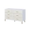 Myles Dresser; White; Champagne &amp; Gold Finish AC00960 - as Pic