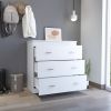Calvetta 3-Drawer Dresser White - as Pic