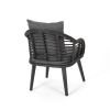 Tatiana Outdoor Wicker Club Chairs with Cushions (Set of 2) by Christopher Knight Home - as Pic