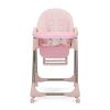 Convertible High Chair on Wheels with Removable Tray;  Height and Angle Adjustment for Baby And Toddler - pink
