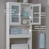 White 24.62 in. W Bathroom Space Saver;  3 Tiers;  Over the Toilet Storage Cabinet - White