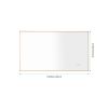 Super Bright Led Bathroom Mirror with Lights, Metal Frame Mirror Wall Mounted Lighted Vanity Mirrors for Wall, Anti Fog Dimmable Led Mirror for Makeup