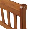 Wood Platform Bed Twin Bed Frame Mattress Foundation Sleigh Bed with Headboard/Footboard/Wood Slat Support - Oak