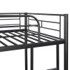 Twin Over Twin Metal Bunk Bed - Black